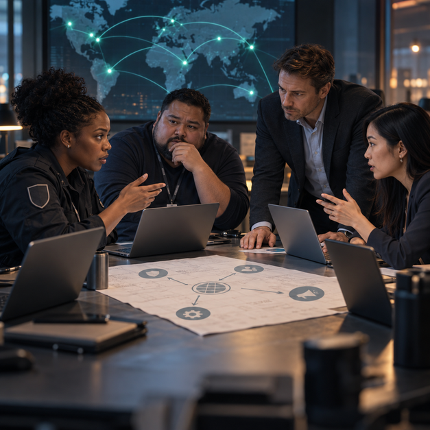 During the Cyberattack, Six Teams Work in Six Different Realities.